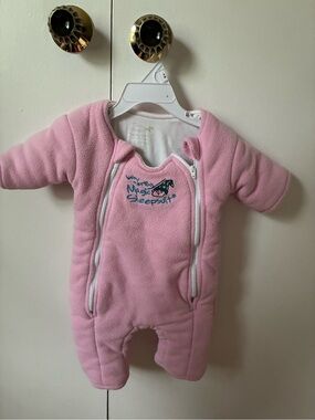 Magic Sleepuit Pink Fleece Footie for Kids